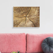 Oak Tree Cross Section Canvas Print Leinwanddruck (Insitu (Wohnzimmer))