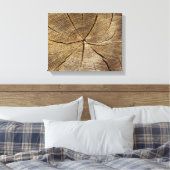 Oak Tree Cross Section Canvas Print Leinwanddruck (Insitu (Schlafzimmer))