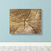 Oak Tree Cross Section Canvas Print Leinwanddruck (Insitu (Holzboden))