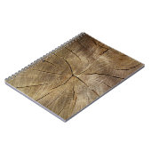 Oak Tree Cross Section Foto Notebook Notizblock (Linke Seite)