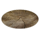 Oak Tree Cross Section Glass Chopping Board Schneidebrett (Ecke)