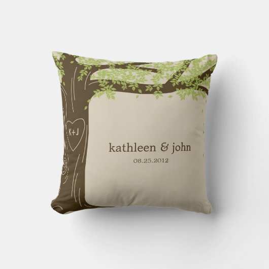 Oak Tree Custom Throw Pillow Kissen (Vorderseite)