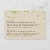 Oak Tree Directions Card Begleitkarte (Vorderseite)