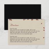 Oak Tree Directions Card Begleitkarte (Vorne/Hinten)