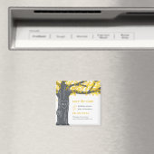 Oak Tree EDITABLE FARBE Speichern Sie das Datum Ma Magnet (In Situ (Geschirrspüler))