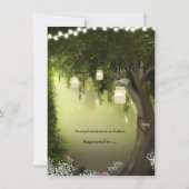 Oak Tree Enchanted Forest Garden Save the Date (Rückseite)