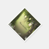 Oak Tree Enchanted Forest Garden Wedding Napkins Serviette (Ecke)