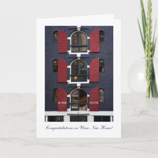 Oak Tree Eyes - Glückwunsch zu New Zuhause Karte (Vorderseite)