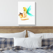 Oak Tree Fairy mit Acorn Leinwanddruck (Insitu (Schlafzimmer))