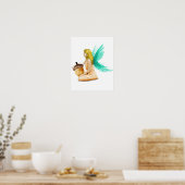 Oak Tree Fairy mit Acorn Poster (Küche)
