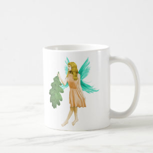 Oak Tree Fairy mit einem Eichenleaf Kaffeetasse