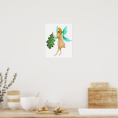 Oak Tree Fairy mit einem Eichenleaf Poster (Küche)