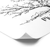 Oak Tree Fingerprint Gästebuch für Familien (Ecke)