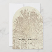 Oak Tree Forest Wedding Einladung (Rückseite)