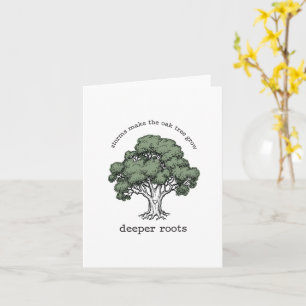 Oak Tree Grußkarte Karte