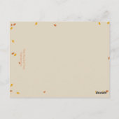 Oak Tree Hochzeit im Herbst Tischnummer Card (Rückseite)