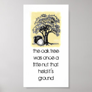 Oak Tree Inspiration Poster