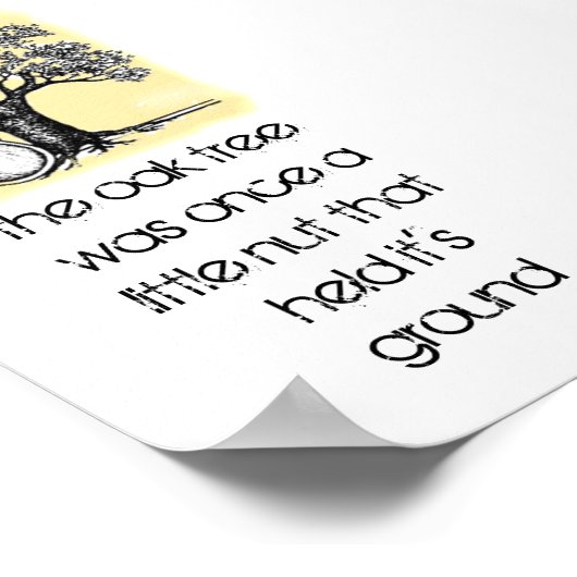 Oak Tree Inspiration Poster (Ecke)