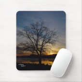 Oak Tree Lake Sunrise Mousepad (Mit Mouse)