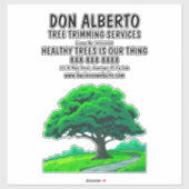 Oak Tree Logo | Custom Tree Trimming Service Aufkleber (Blatt)