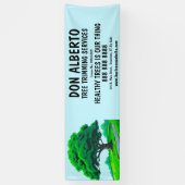 Oak Tree Logo | Custom Tree Trimming Service Banner (Vertikal)