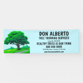 Oak Tree Logo | Custom Tree Trimming Service Banner (Horizontal)