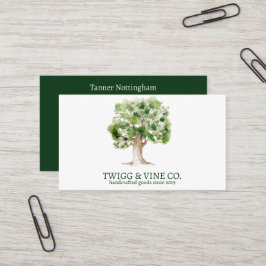 Oak Tree Logo Networking Business Card Visitenkarte
