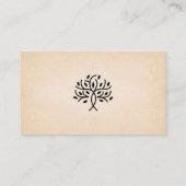 Oak Tree Logo Visitenkarte (Rückseite)