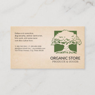 Oak Tree Logo Visitenkarte