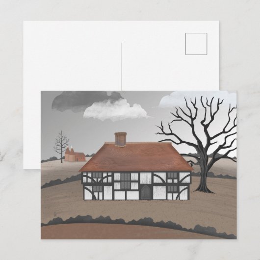 Oak Tree Manor Postcard Postkarte (Vorne/Hinten)