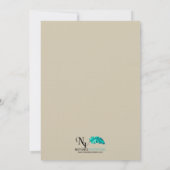 Oak Tree on Burlap Wedding Einladung (Rückseite)