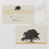 Oak Tree Plantation in Gold Hochzeiten Platzkarten (Vorne/Hinten)