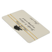 Oak Tree Plantation in Gold Save the Date Magnet (Rechte Seite)