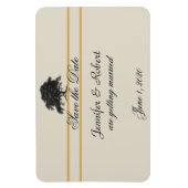 Oak Tree Plantation in Gold Save the Date Magnet (Vertikal)