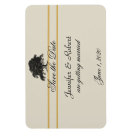 Oak Tree Plantation in Gold Save the Date Magnet