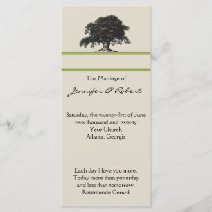 Oak Tree Plantation in Green Wedding Program Programm