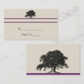Oak Tree Plantation in Lila Hochzeiten Platzkarten (Vorne/Hinten)