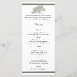 Oak Tree Plantation Wedding Menu Menükarte