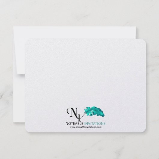 Oak Tree Plantation Wedding Save the Date (Rückseite)