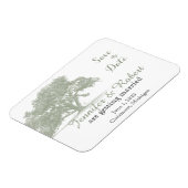 Oak Tree Plantation Wedding Save the Date Magnet (Linke Seite)