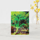 Oak Tree Poetry Alle Gelegenheiten Karte (Gelbe Blume)