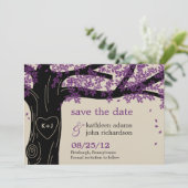 Oak Tree Save the Date Card (Stehend Vorderseite)