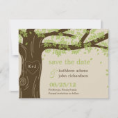 Oak Tree Save the Date Card (Vorderseite)