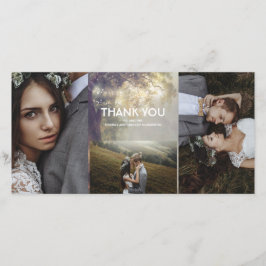 Oak Tree String Lights Rustic Wedding Vielen Dank Dankeskarte