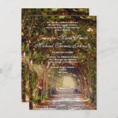 Oak Tree Wedding Einladung (Vorne/Hinten)