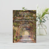 Oak Tree Wedding Einladung (Stehend Vorderseite)