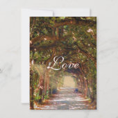 Oak Tree Wedding Einladung (Rückseite)