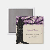 Oak Tree Wedding Magnet (Vorderseite/Rückseite)
