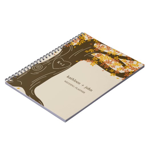 Oak Tree Wedding Planner Notebook - Orange Notizblock (Linke Seite)
