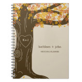 Oak Tree Wedding Planner Notebook - Orange Notizblock (Vorderseite)